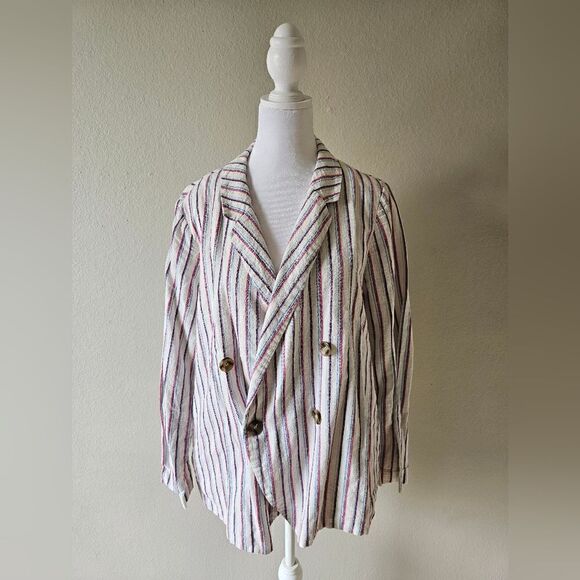 Anthropologie Dolan Anna Double Breasted Blazer Large - Picture 1 of 8
